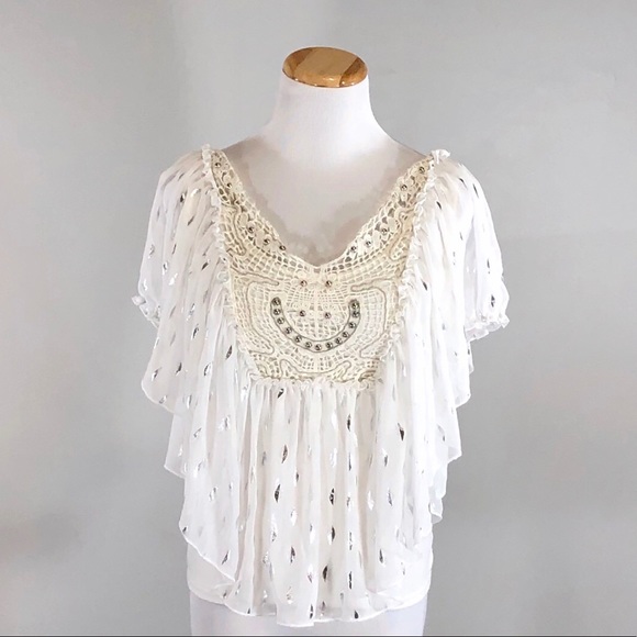 VENUS Tops - VENUS Flutter Top- XS